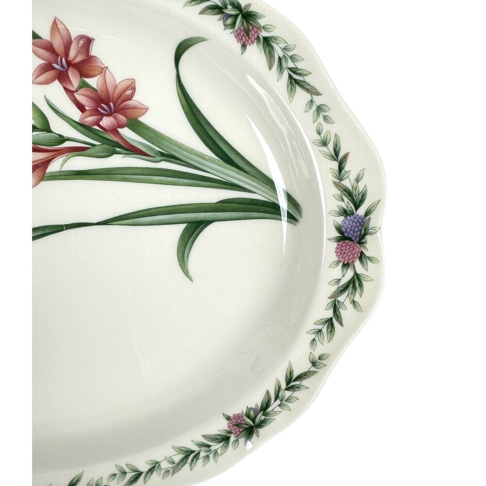 Noritake Conservatory Gala Cuisine 7915 Japan Large Oval Serving Platter-Nice! - Picture 6 of 9